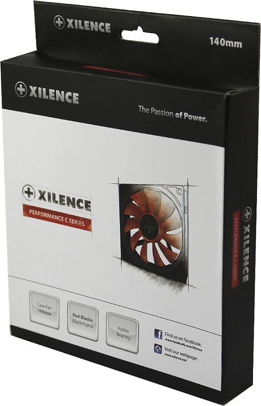 Ventilator për kasë Xilence XPF140.R, 140mm, 3-Pin, kuqe/zezë