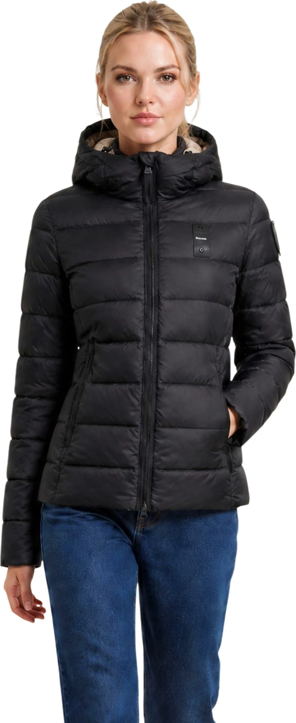 Jakne për femra Blauer Charme 26WBLDC03037, zi-bezhë [Madhësia: L]