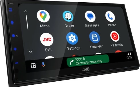 Media player JVC KW-M595DBT, 6.8 inch, Bluetooth, Apple CarPlay, Android Auto, zi
