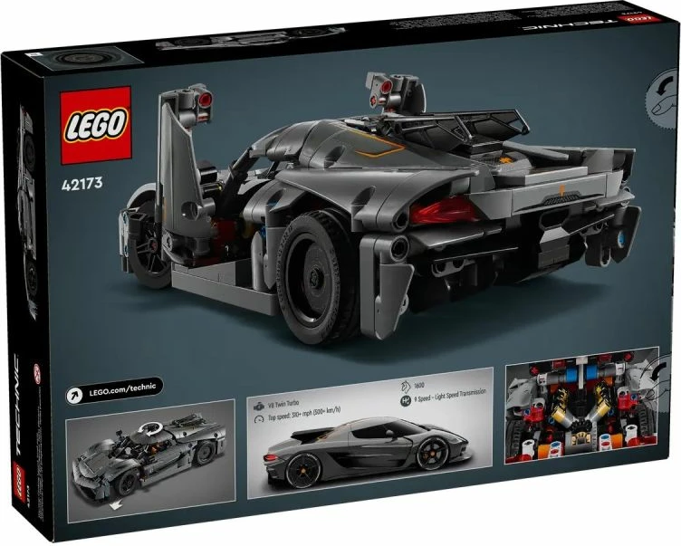 Set Lego Technic Koenigsegg Jesko Absolute, gri