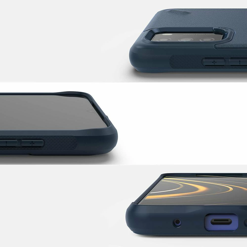 Mbështjellës Ringke Onyx për Xiaomi Poco M3, TPU, Blu