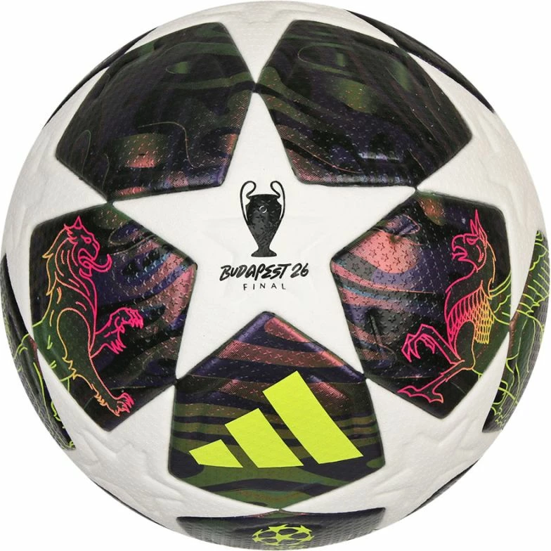 Top futbolli adidas UCL 25/26 Final Pro JX9077, i bardhë/lejlaj [Madhësia: 5]