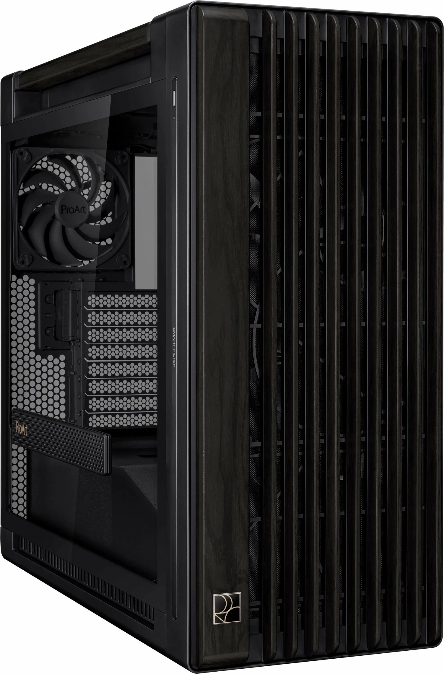 Kasë Asus ProArt PA602 (90DC00J0-B09010) Midi Tower e-ATX/ATX, 420mm radiator, USB-C, pa PSU, e zezë