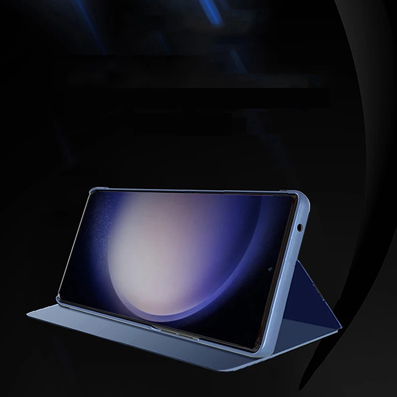 Mbështjellës Hurtel Clear View Case për Samsung Galaxy S23 FE, me kapak, e zezë