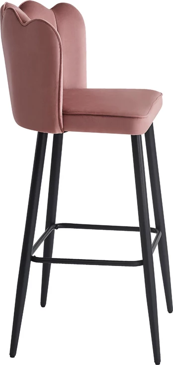 Karrige për bar Velvi, ngjyrë mollë e kalbur, 43x62x95cm