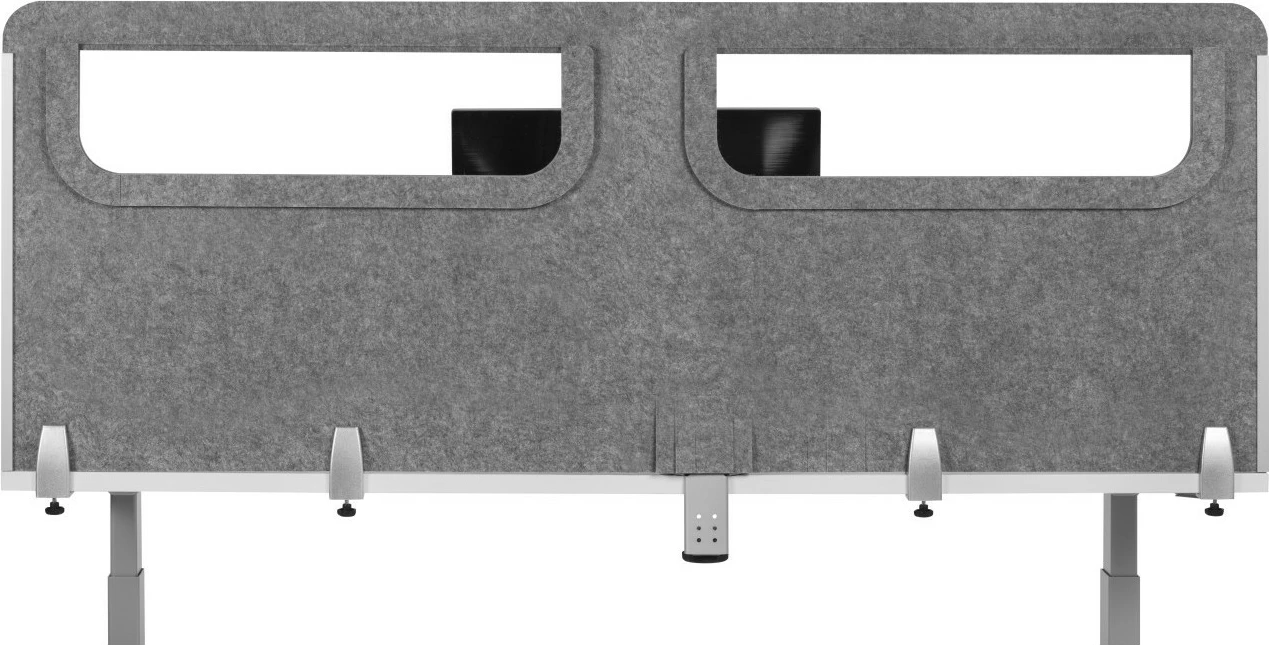 Ndarëse zyre BakkerElkhuizen BE Safety Screen W180H60 me dritare akrilike gri