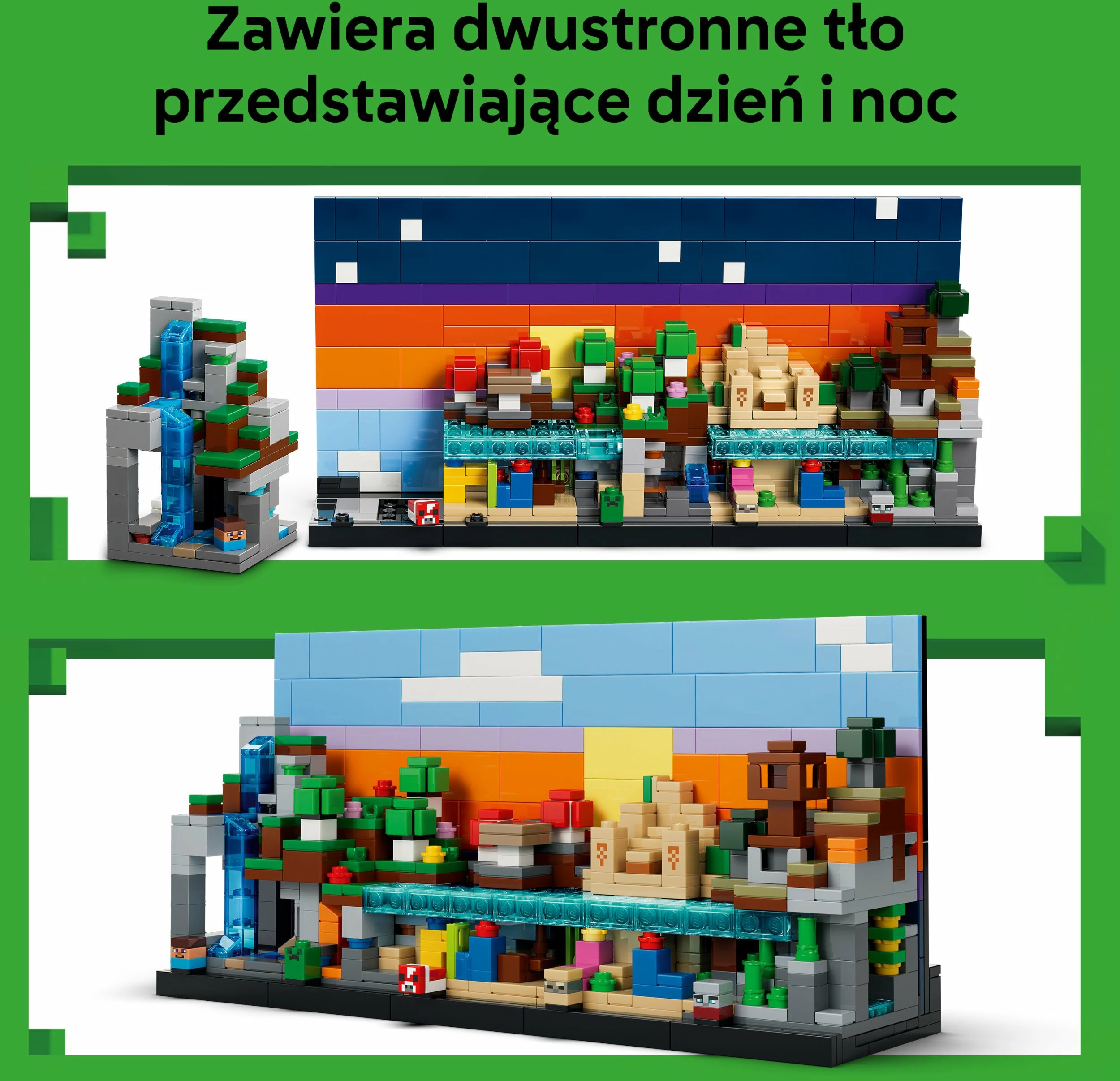 Set konstruktimi LEGO Minecraft Minibiomy 21589, 797 pjesë, 12+