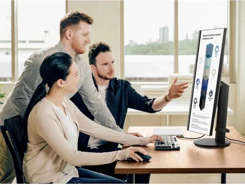 Monitor ViewSonic VG2709U-2K 27" QHD 100 Hz USB-C 100W, HDMI/DP, Ethernet, Hub USB, VESA, i zi