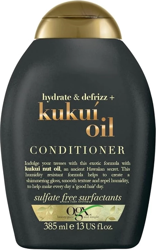 Kondicioner për femra OGX Hydrate & Defrizz + Kukui Oil, 385ml