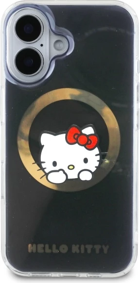 Mbështjellës Hello Kitty IML Sweet Kitty MagSafe për iPhone 16, Zi