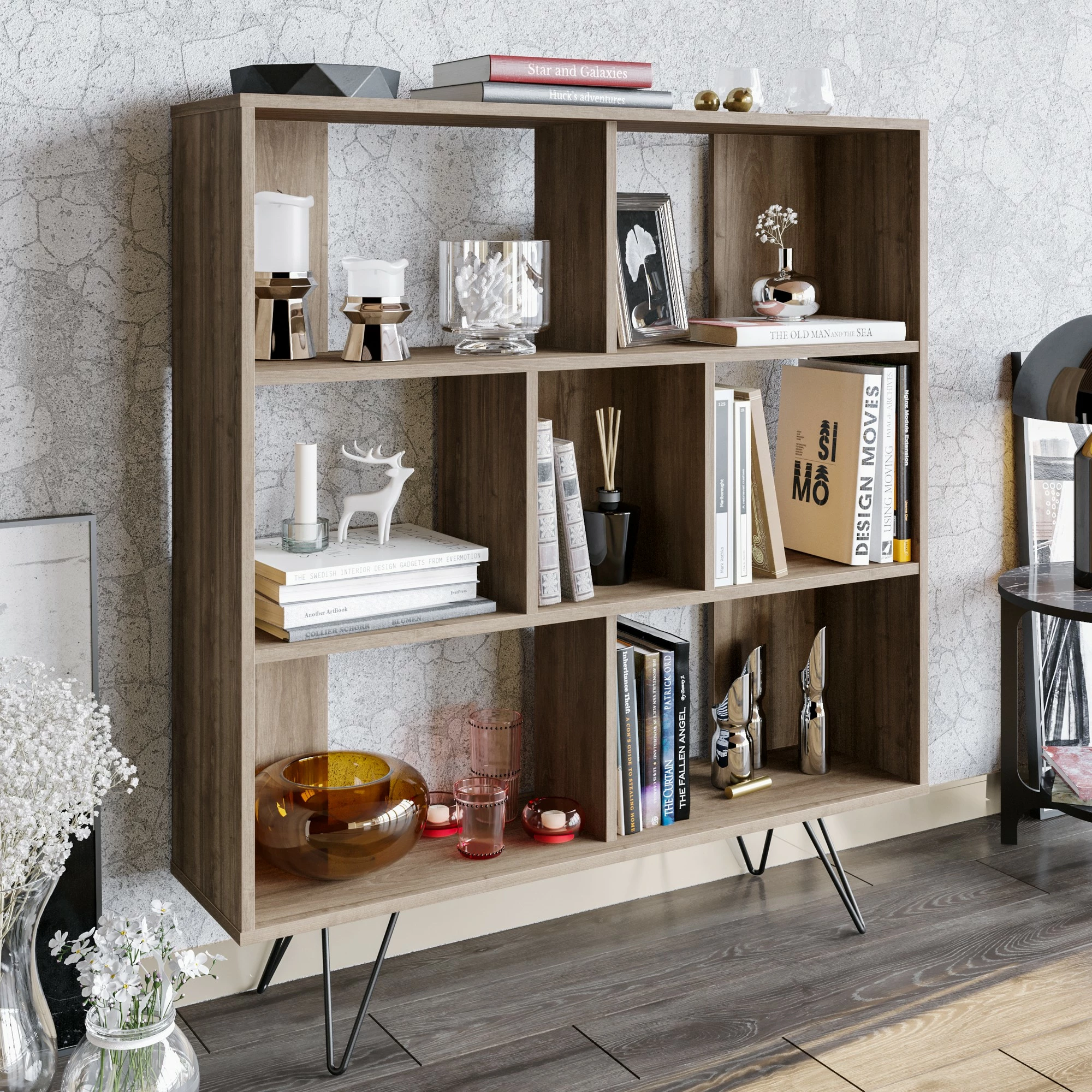 Raft librash Hanah Home, Mistico, ngjyrë arre