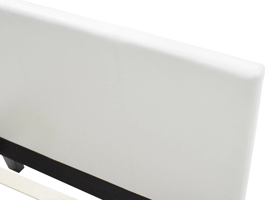 Krevat Nevil PU ngjyrë e bardhë matte 100x200