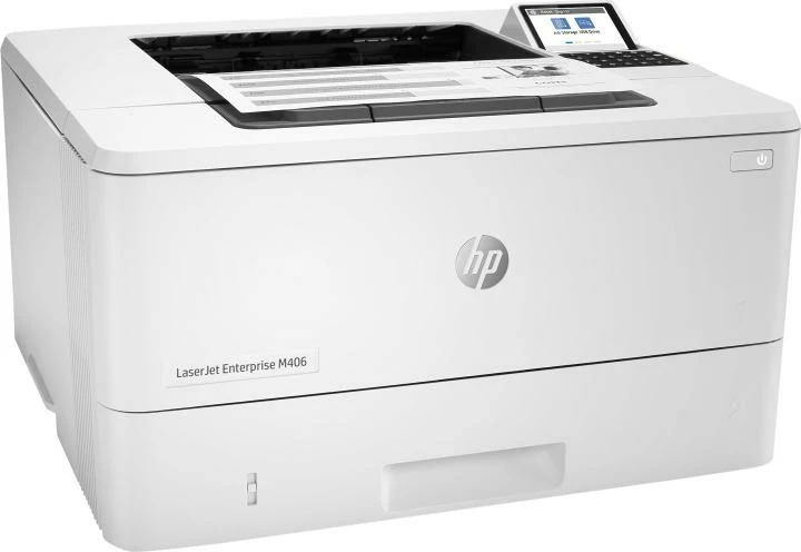 Printer laser, HP, LaserJet Enterprise M406dn 3PZ15A#B19, A4, 38-40 ppm, 1200 dpi, monokrom, duplex, rrjet, e bardhë