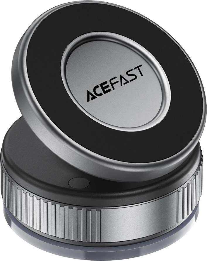 Mbajtës magnetik për celular Acefast E27, kupë thithëse për dashboard/xham, rrotullim 360°, i zi