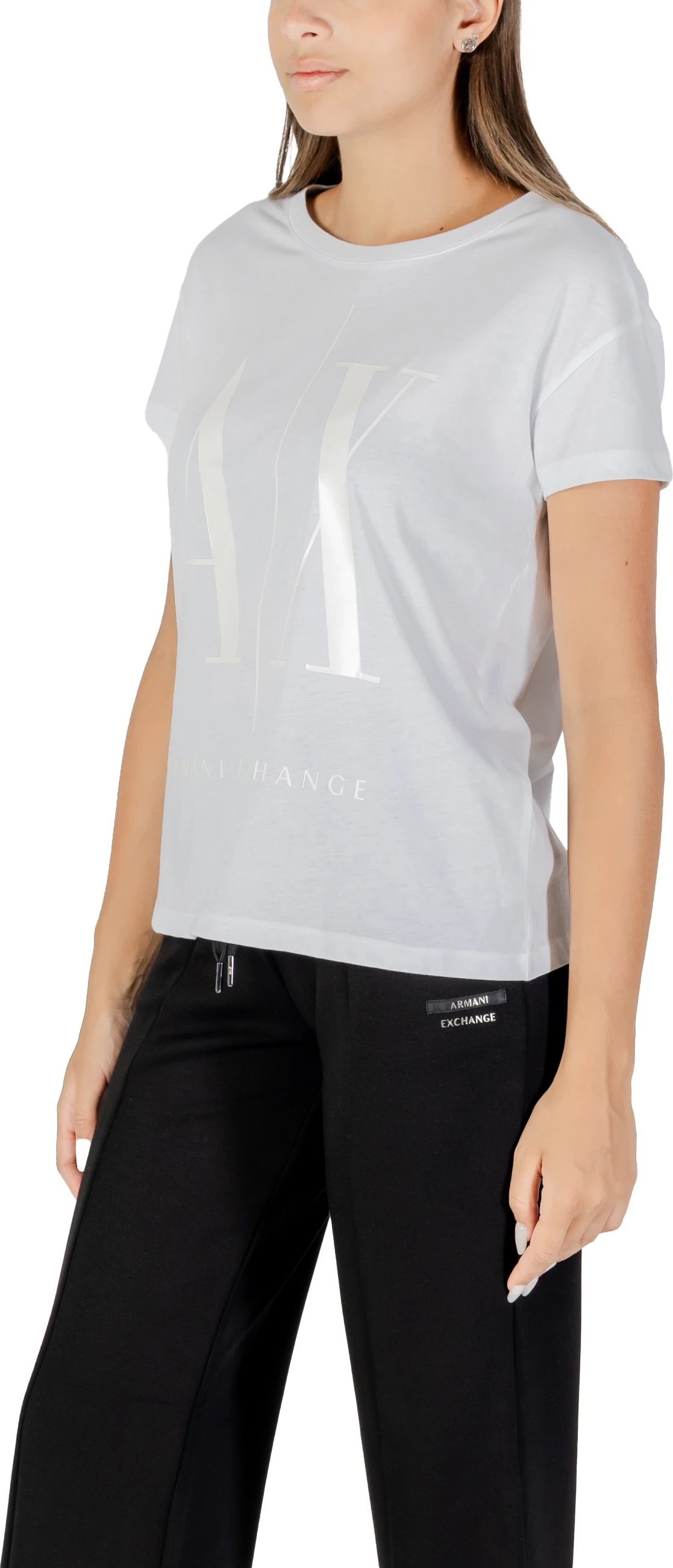 Maicë për femra Armani Exchange 8NYTCX YJG3Z, latte [Madhësia: XS]