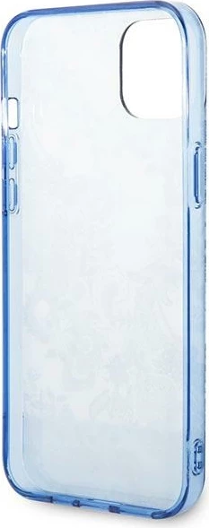 Mbështjellës Guess Porcelain Collection për iPhone 14 Plus 6.7", Kaltër