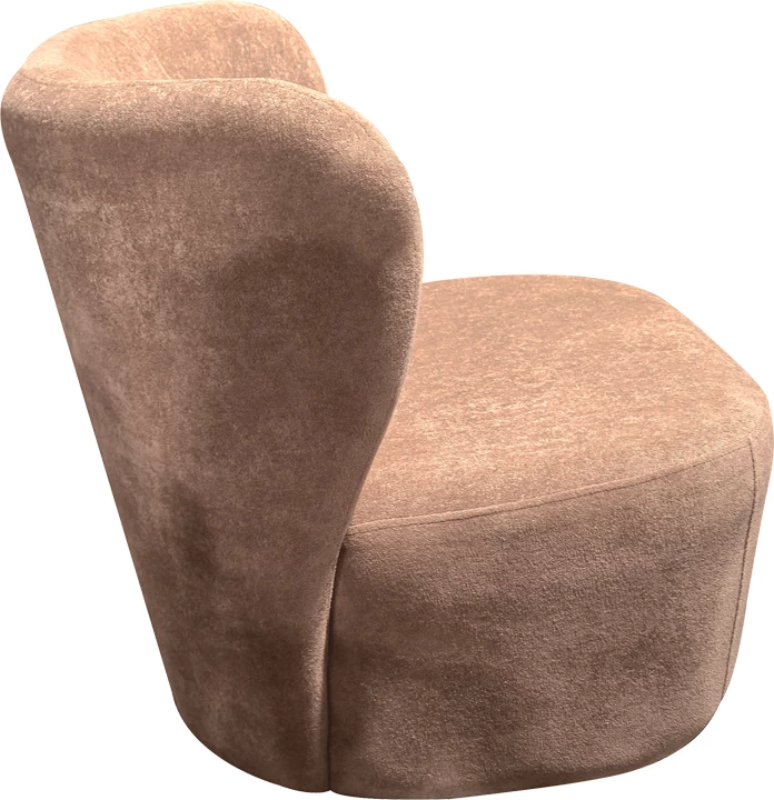 Fotel Veridian, material tekstili, ngjyrë mollë e kalbur, 63x70x66cm