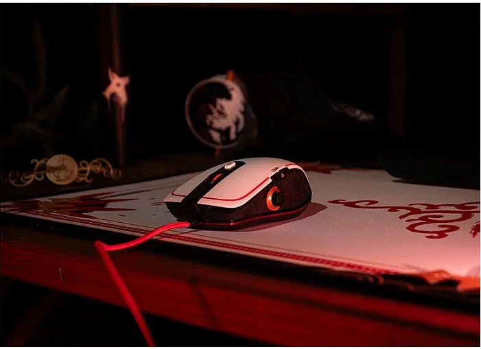 Maus gaming LEXIP x Ubisoft Assassin's Creed Shadows, 12000 DPI, USB Type-A, për dorë të djathtë, zi/ari/kuqe/bardhë