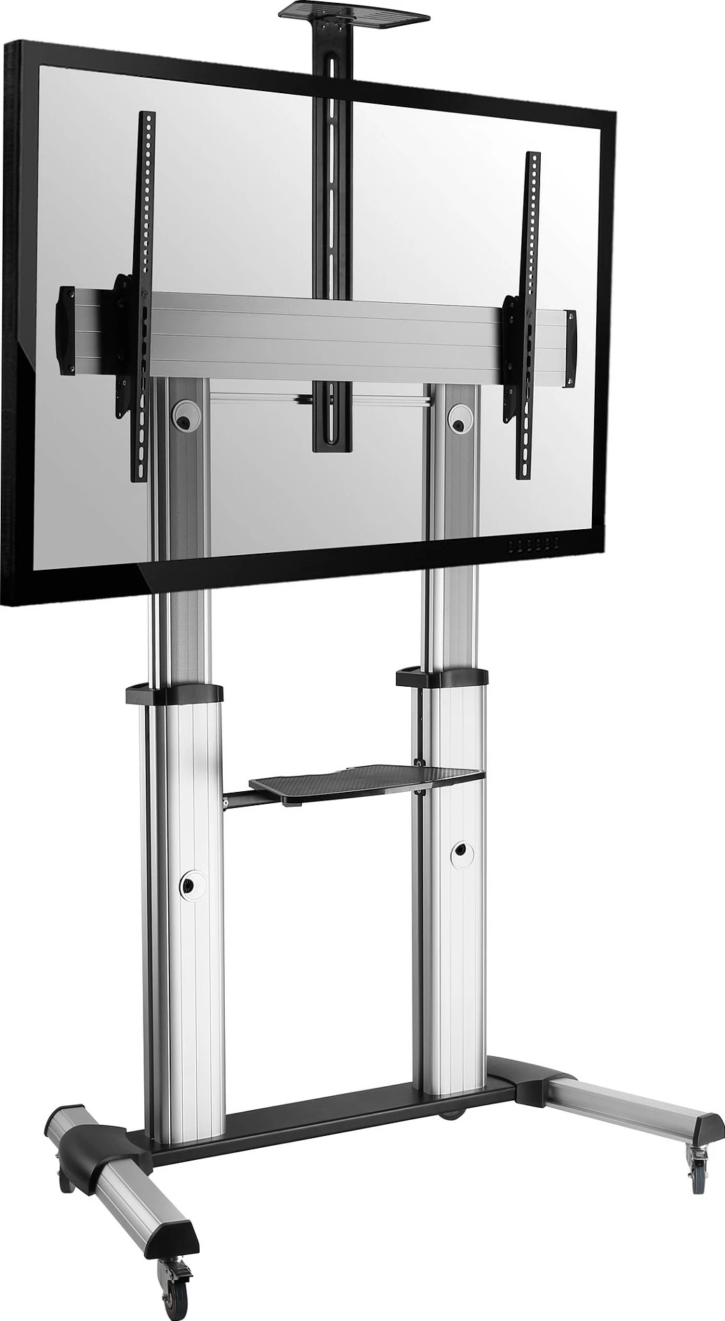 Karrocë TV EQUIP 650605, 60-100", VESA 1000x600, 100 kg, me rrota, alumini