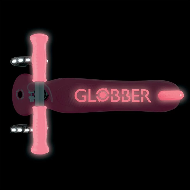 Trotinetë për fëmijë Globber PRIMO PLUS GLOW LIGHTS 443-110, rozë