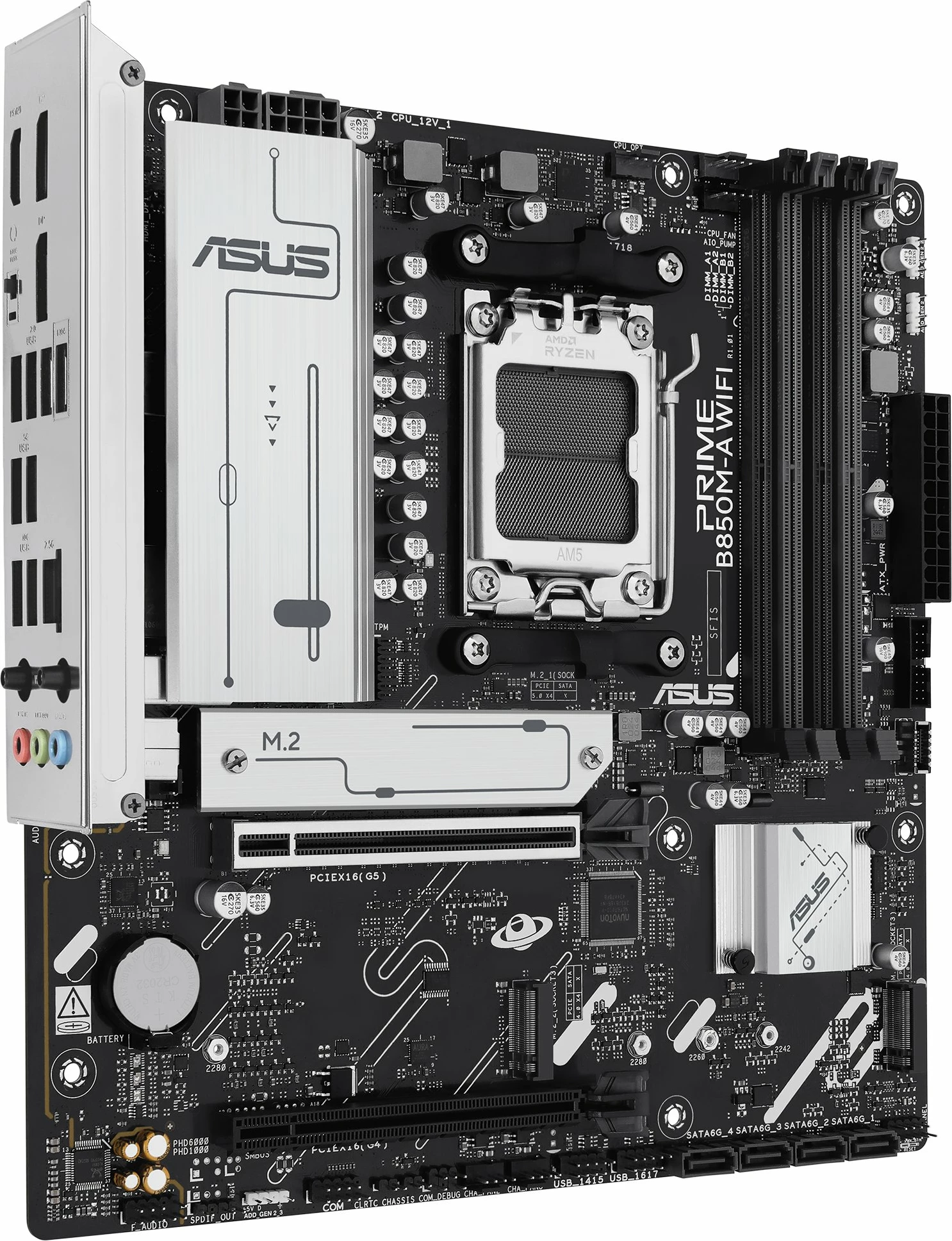 Pllakë amë Asus PRIME B850M-A WIFI AM5, Micro ATX, DDR5 deri 256GB, Wi‑Fi 6E
