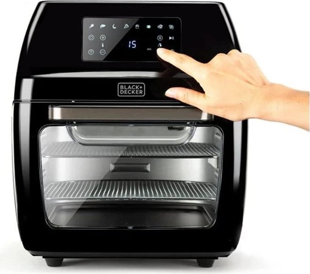 Fritezë me ajër & furrë Black+Decker BXAFO1200E, 1700W, e zezë 