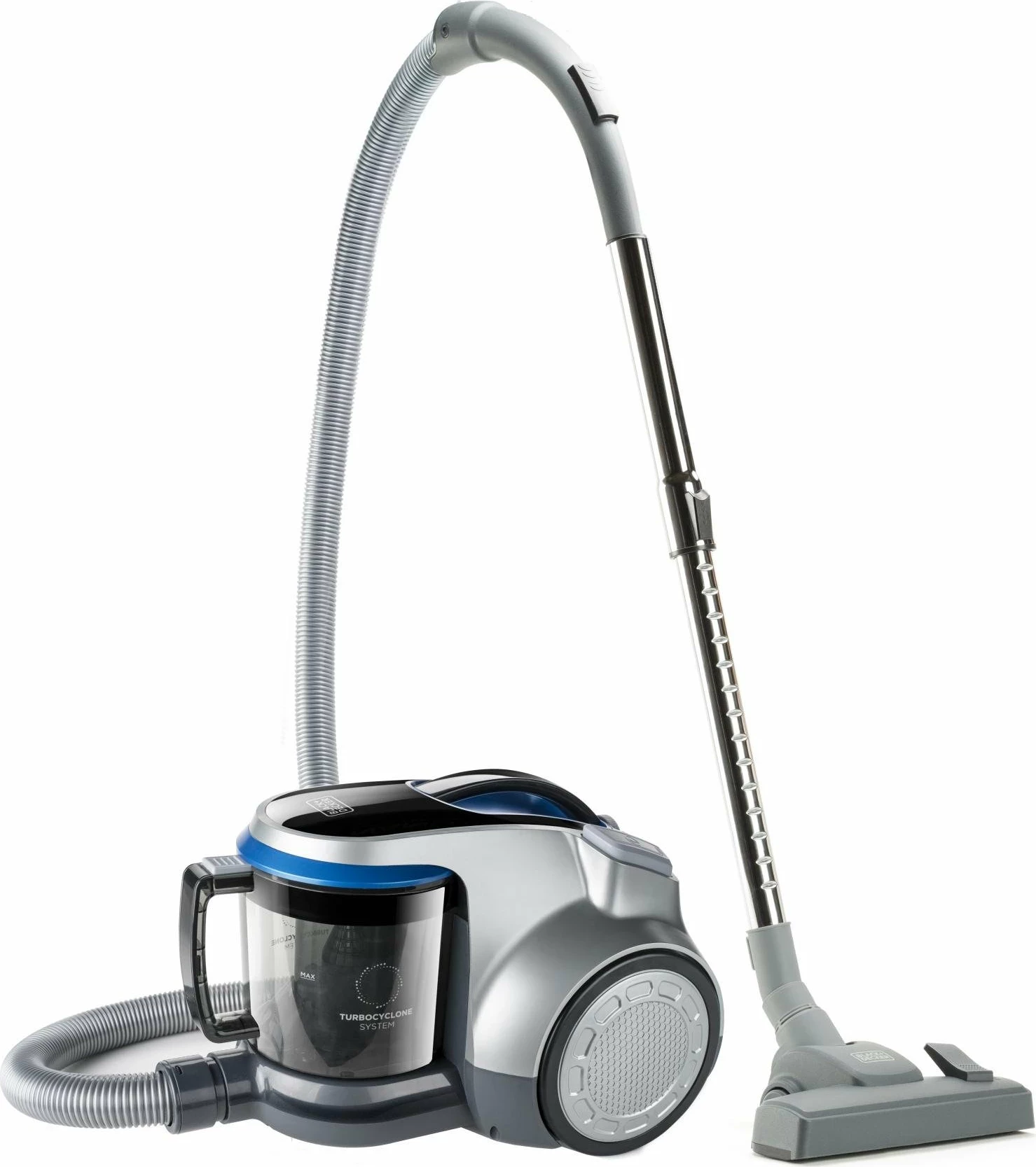Fshesë me korrent Black&Decker BXVML700E 700W pa qese me filtër HEPA, e zezë