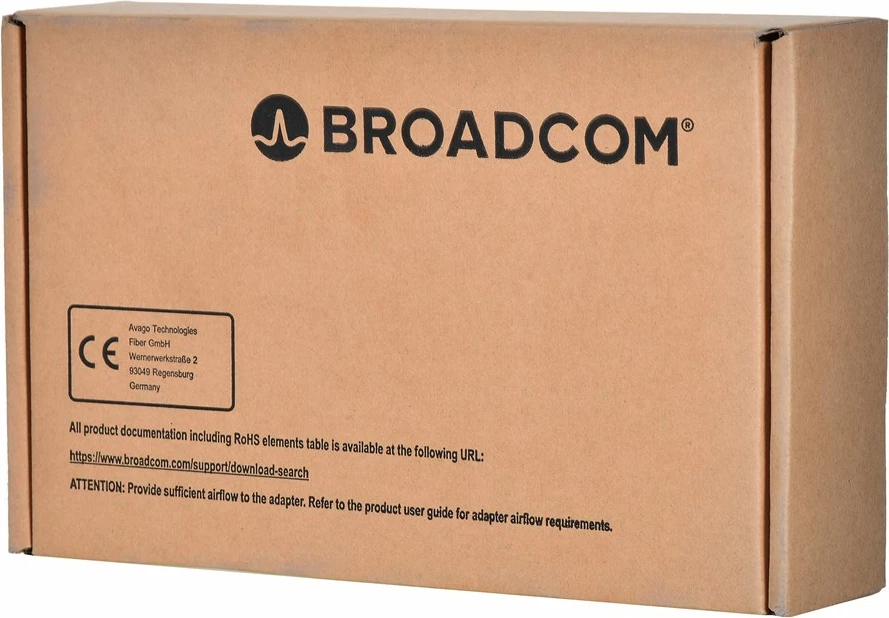 Kartë ndërfaqe Broadcom HBA 9500-16i për kompjuter, gri