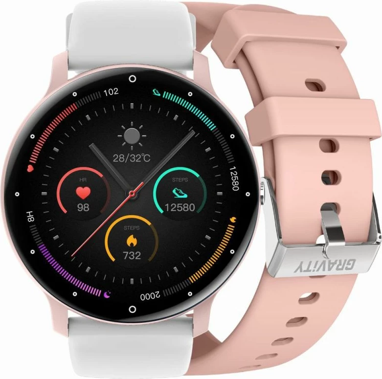 Smartwatch Gravity për femra, rozë