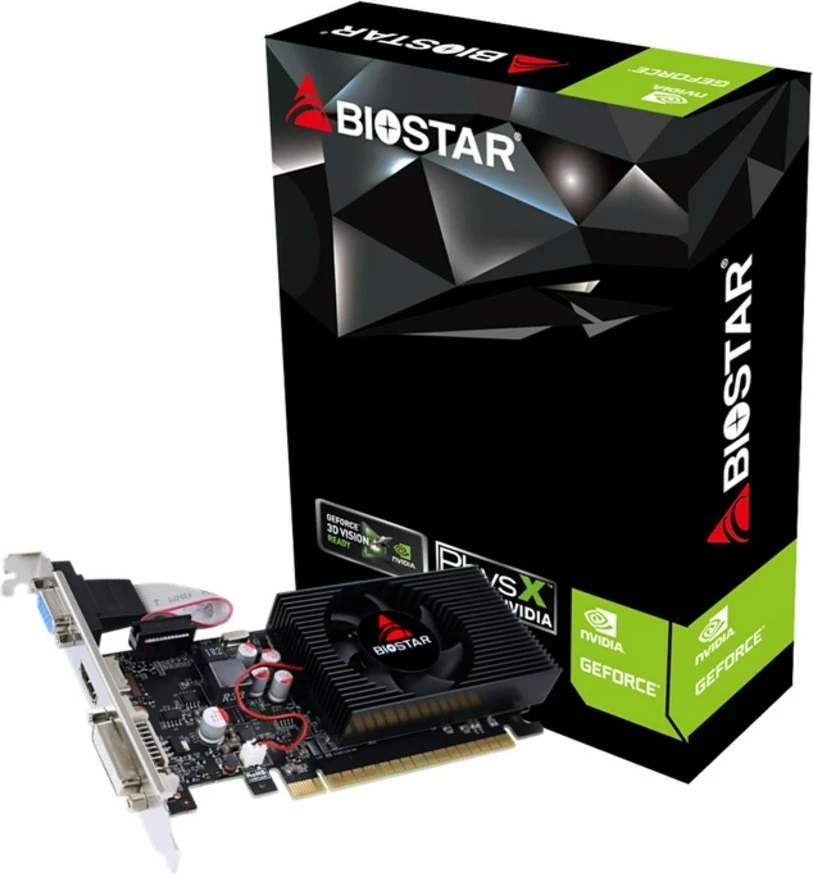Kartelë grafike Biostar NVIDIA GeForce GT 730, 2 GB GDDR3, VN7313THX1, e zezë