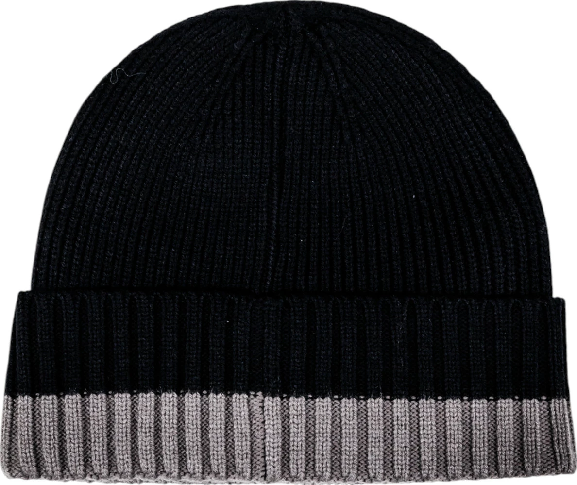 Kapelë beanie për meshkuj Armani Exchange XM001538 AF13776, e zezë-gri