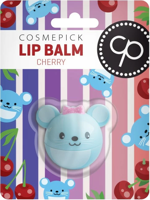 Balsam për buzë për femra Cosmepick Cherry Mouse, 6g Cherry
