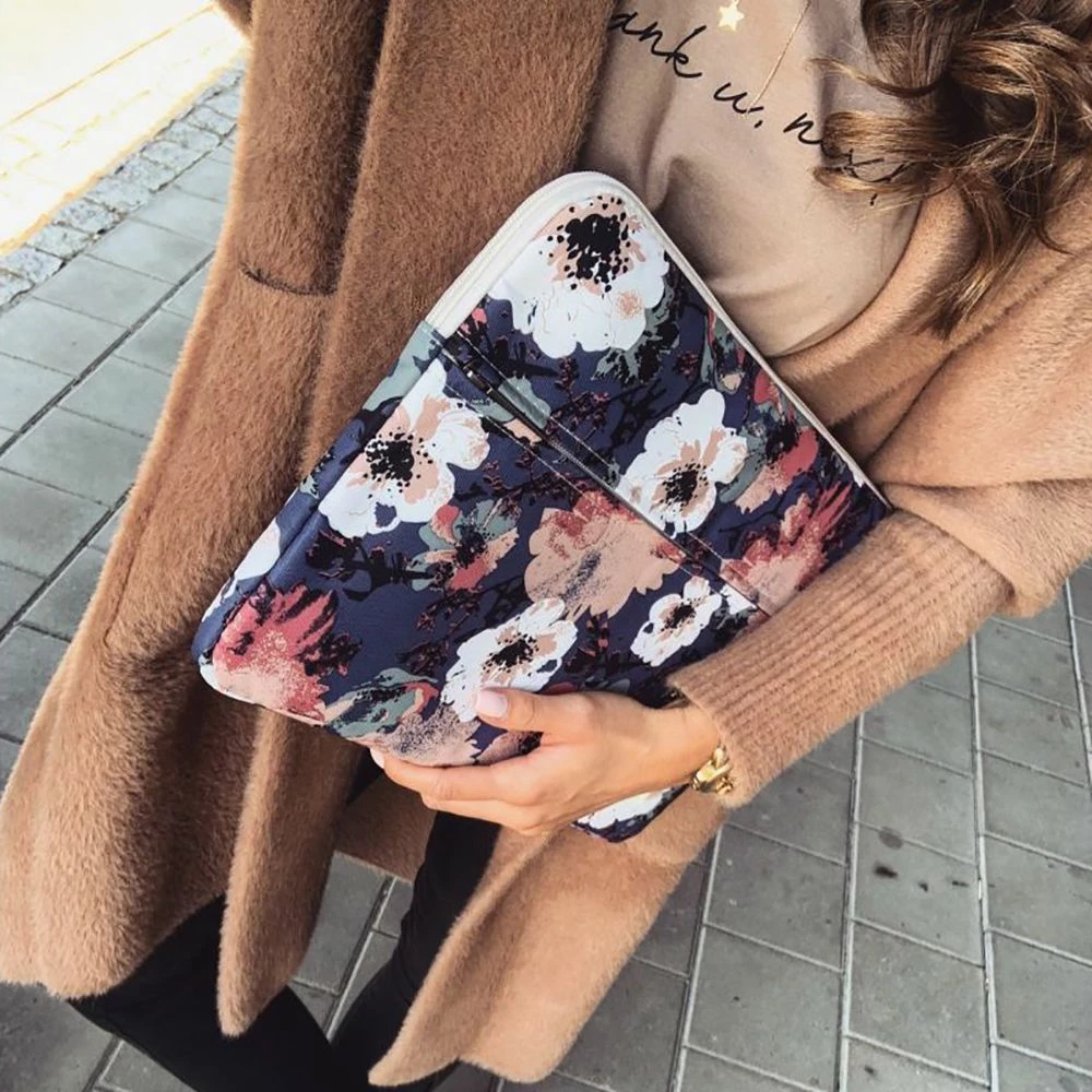 Mbështjellës Canvaslife për laptop 13-14 inç, Blu e bardhë