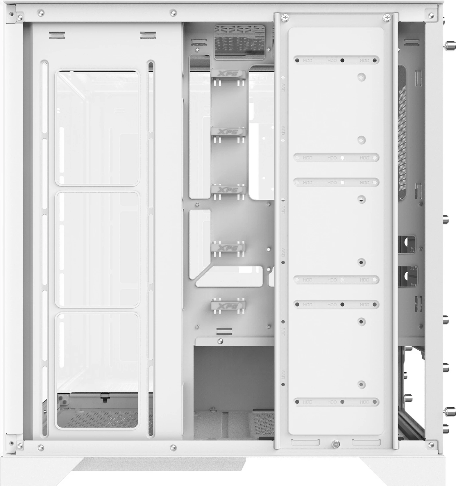 Kasë PC XPG INVADER X WOF, Mid-Tower, ATX/micro ATX/Mini-ITX, Tempered Glass, e bardhë