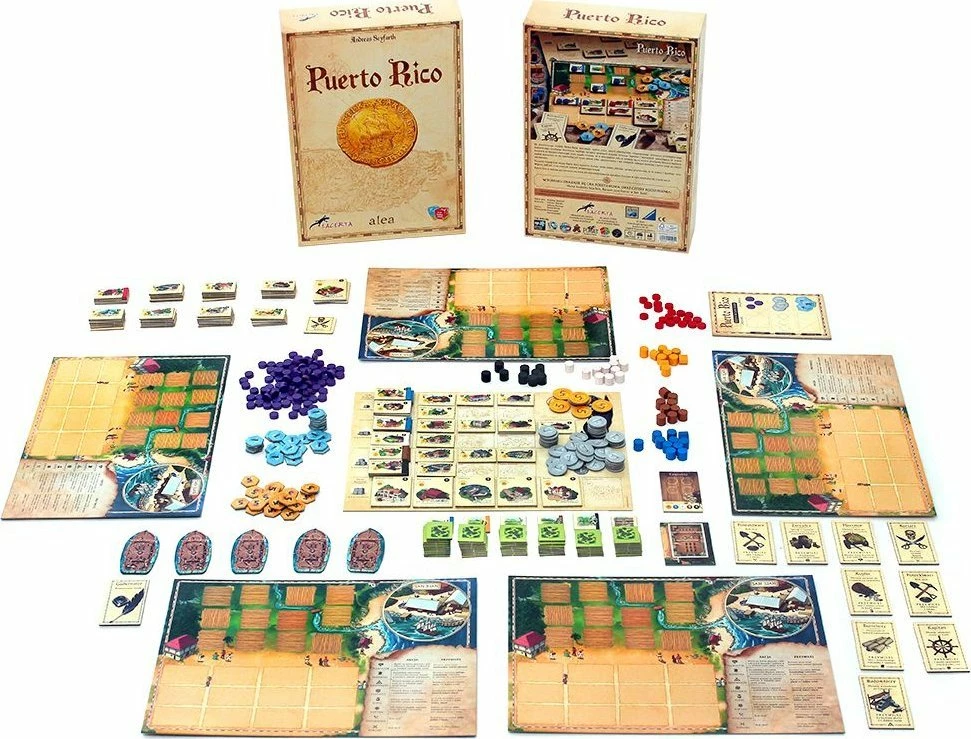Lojë tavoline Lacerta Puerto Rico New Edition, 2-5 lojtarë, 150 min, 12+, version polonisht, me zgjerime
