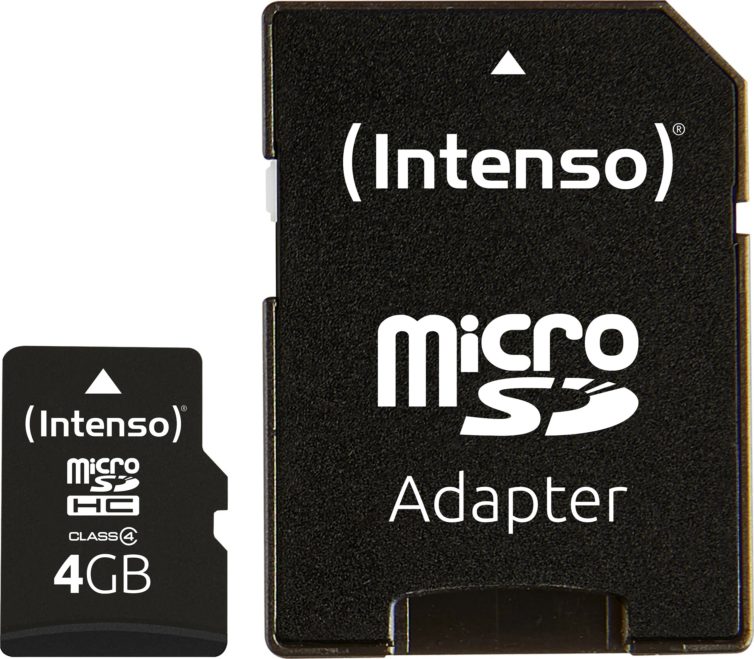 Kartelë memorie Intenso MicroSDHC 4GB Class 4 e zezë