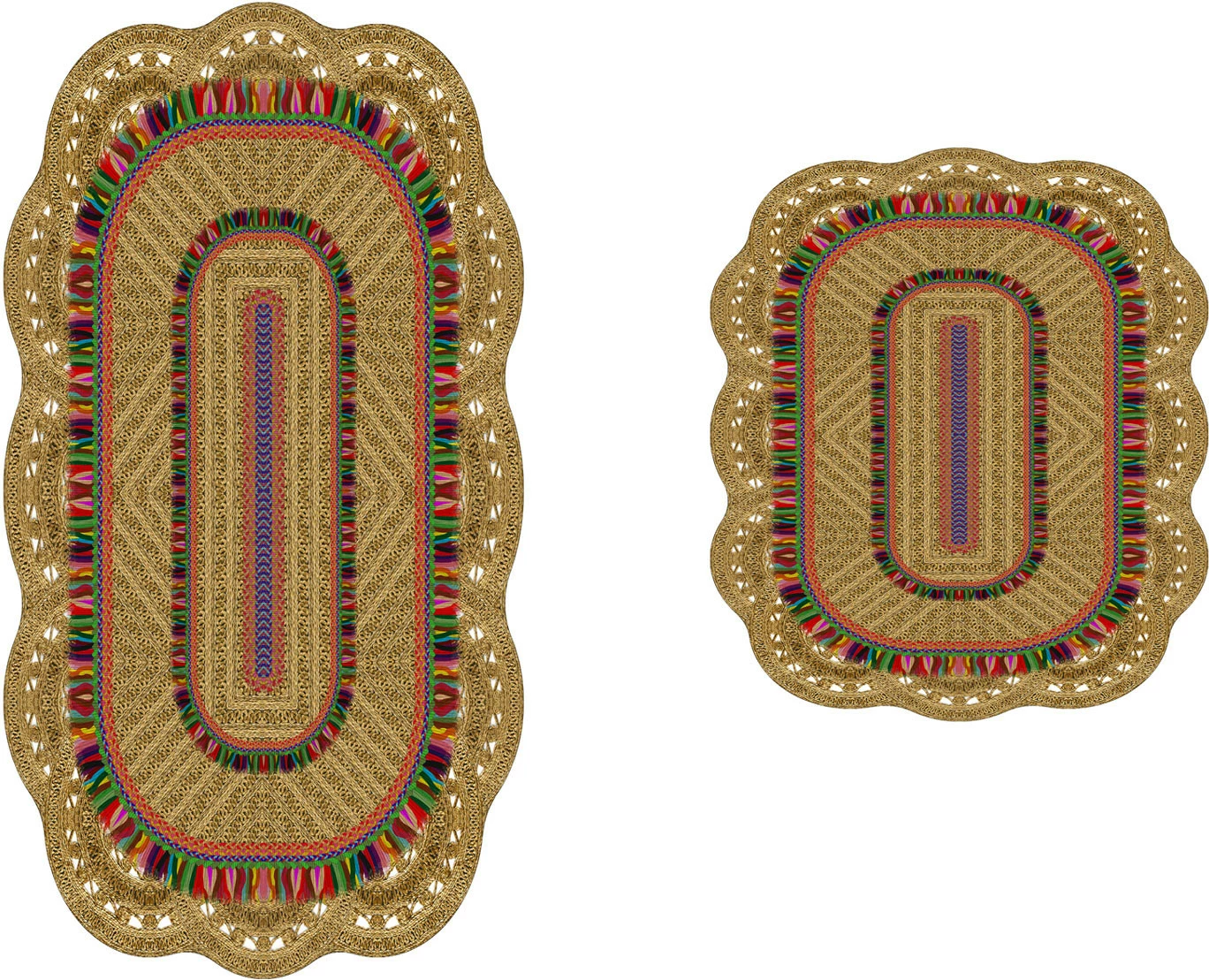 Set tapetash për banjo, krem, Mijölnir, 2 copë, 21017215Ka