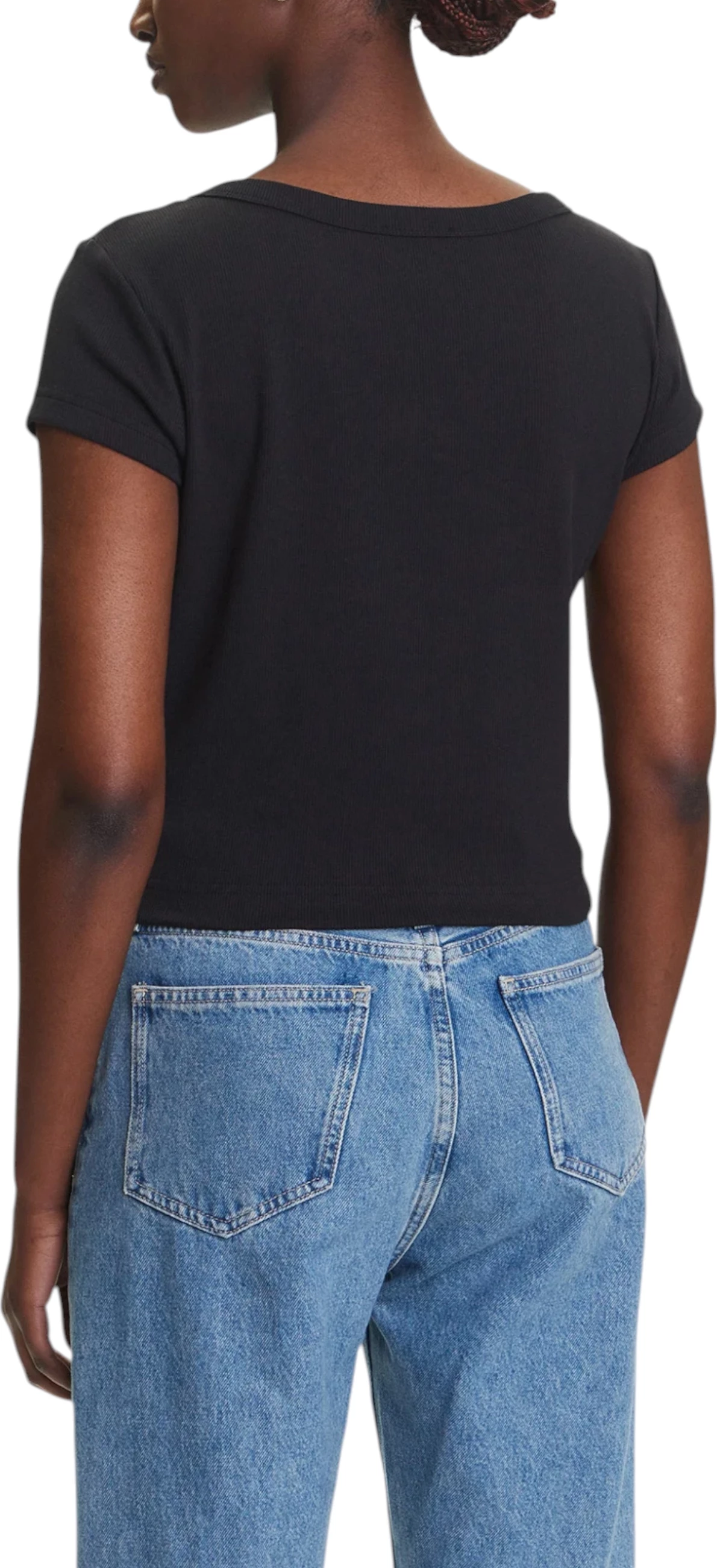 Maicë për femra Calvin Klein Jeans LV047C200G, e zezë [Madhësia: M]