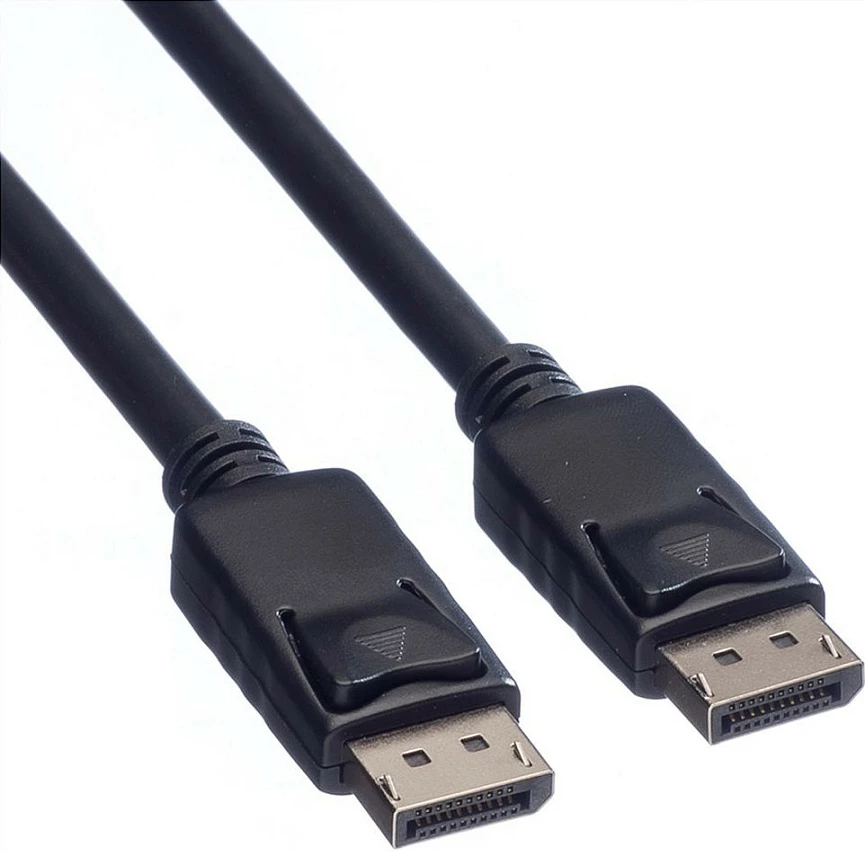 Kabllo DisplayPort ROLINE DP-DP, 7.5m, DP 1.2, 4K@60Hz, e zezë