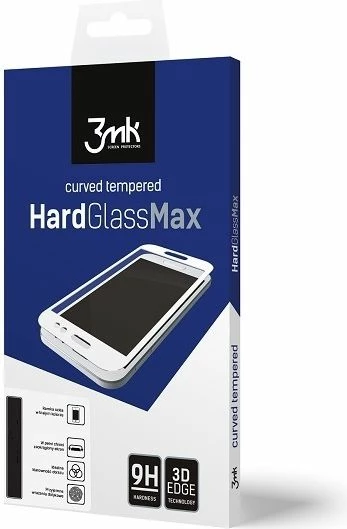 Xham i kalitur 3MK HardGlass Max për iPhone 8 4.7", zi, 1 copë