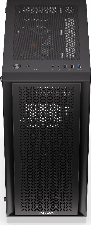 Kasë Krux Scor KRXD002 Cube Tower microATX/Mini-ITX me xham të kalitur, e zezë