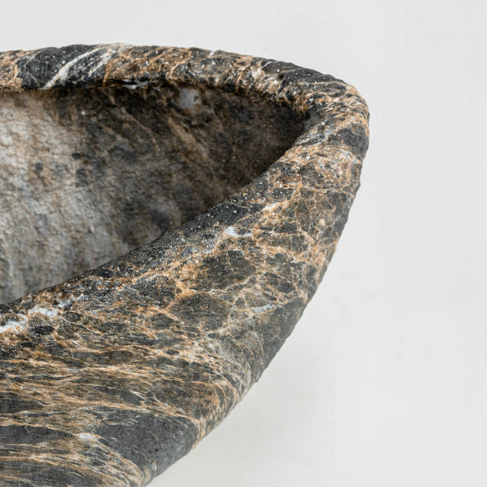 Set vazo GASHER, 2 copë, qeramikë, antracit-bezhë, 46x22x20