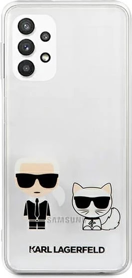 Mbështjellës hardcase Karl Lagerfeld KLHCA32CKTR për Samsung Galaxy A32 5G (A326), transparent, në kuti