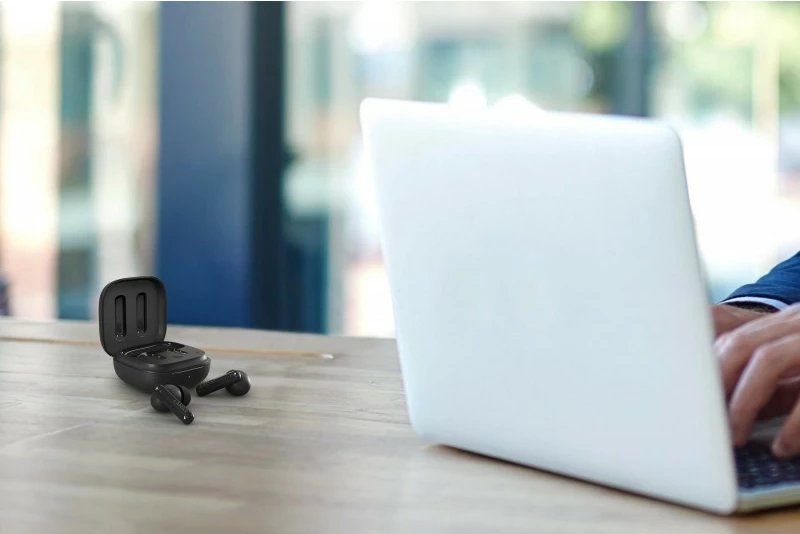 Kufje Lamax Clips1 Plus, wireless, Bluetooth 5.3, 42 orë, të zeza