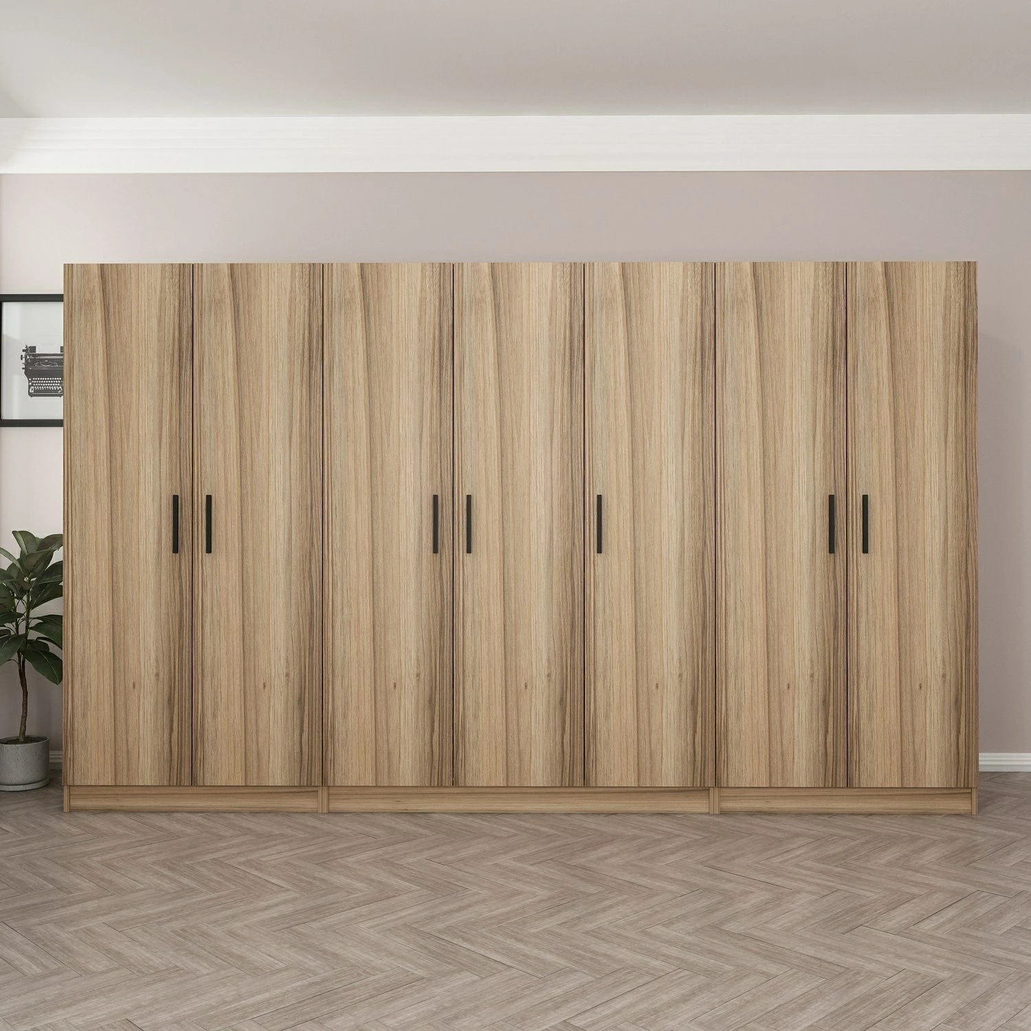 Dollap garderobe Skye Decor, ngjyrë dore, 7502