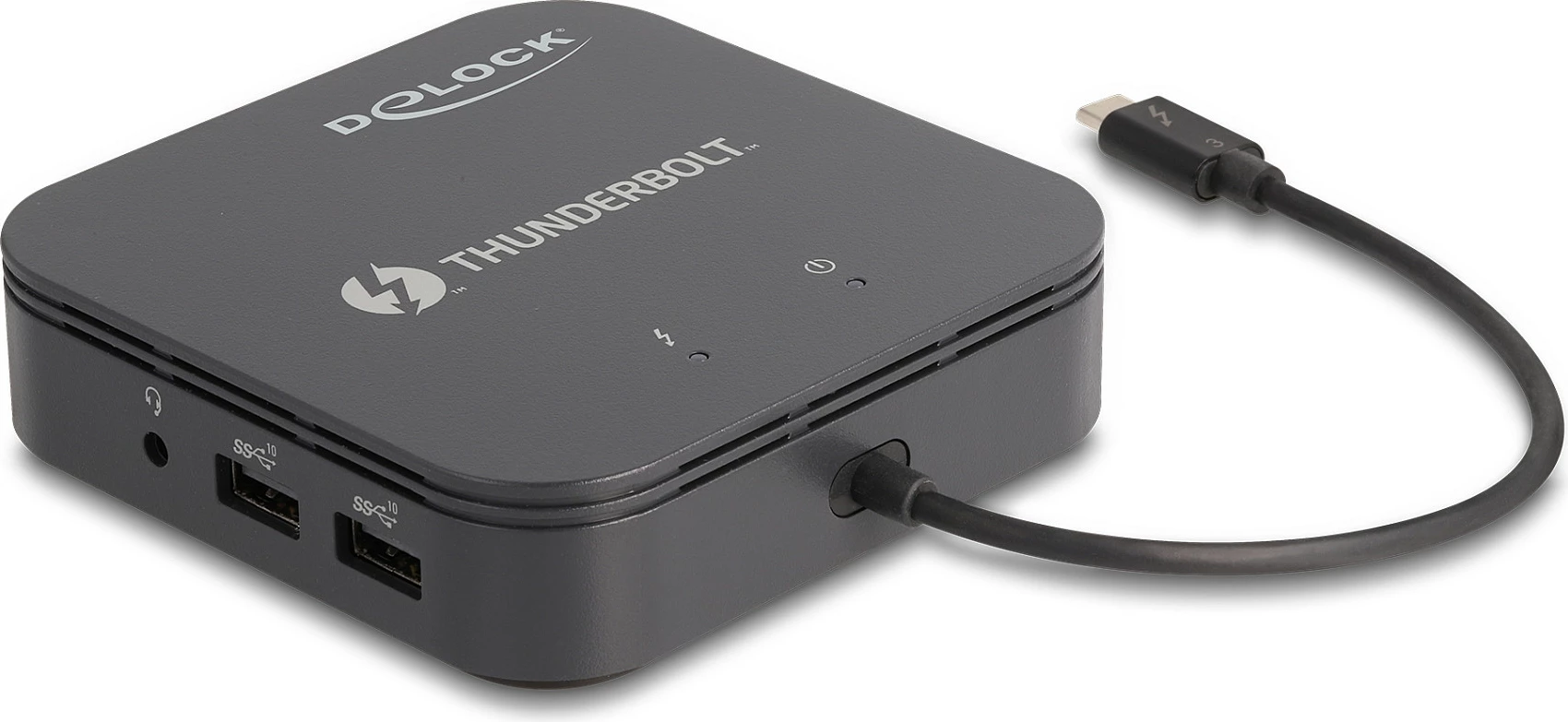 Mini docking station DeLOCK Thunderbolt 3 8K, DP/HDMI, USB, LAN, PD 60W, e zezë