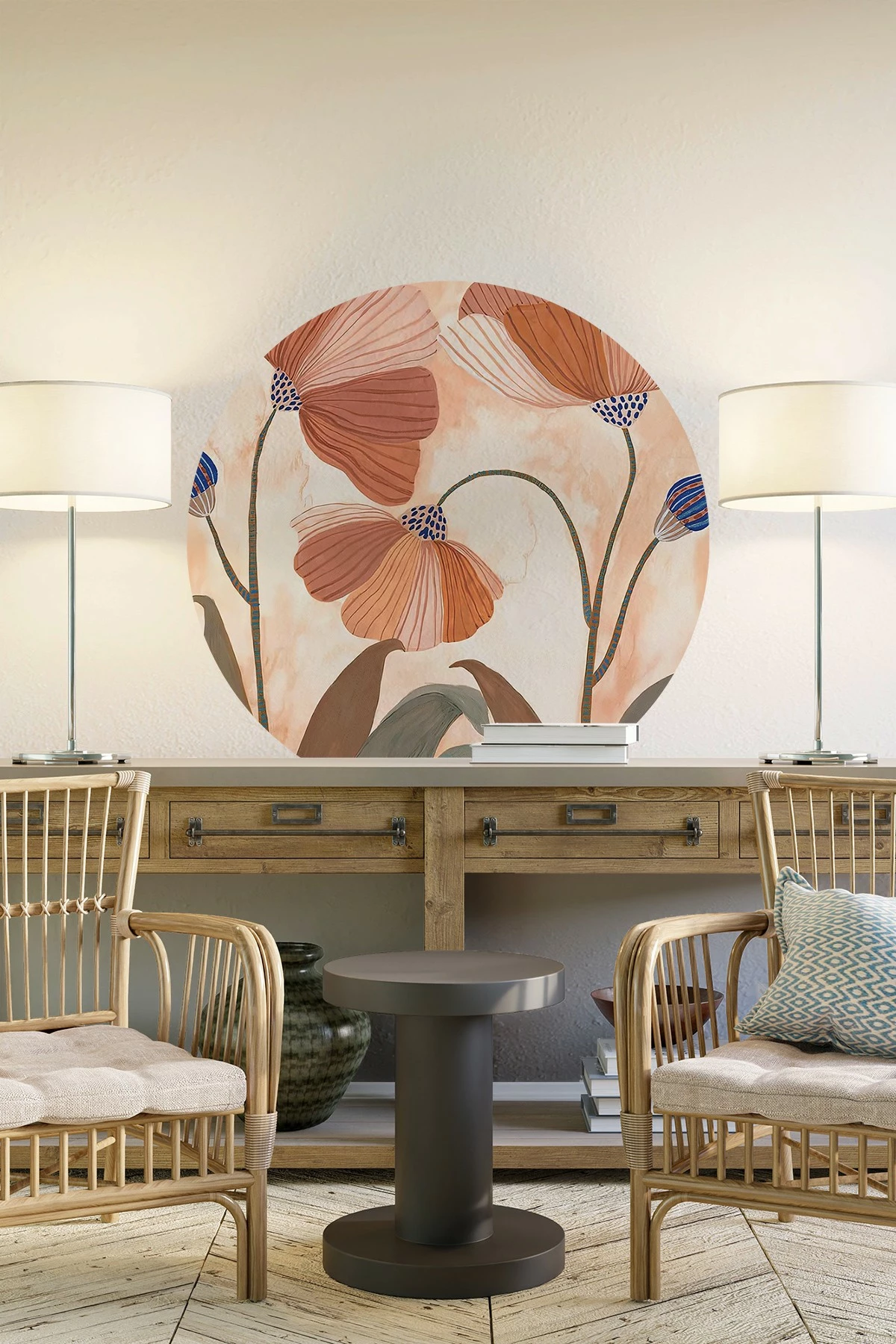 Sticker dekorativ për mur Wallity, ERSYSTCKR9