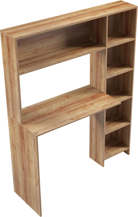 Tavolinë pune me raft librash, ngjyrë lisi, Janson, 113.2x40x141.8cm