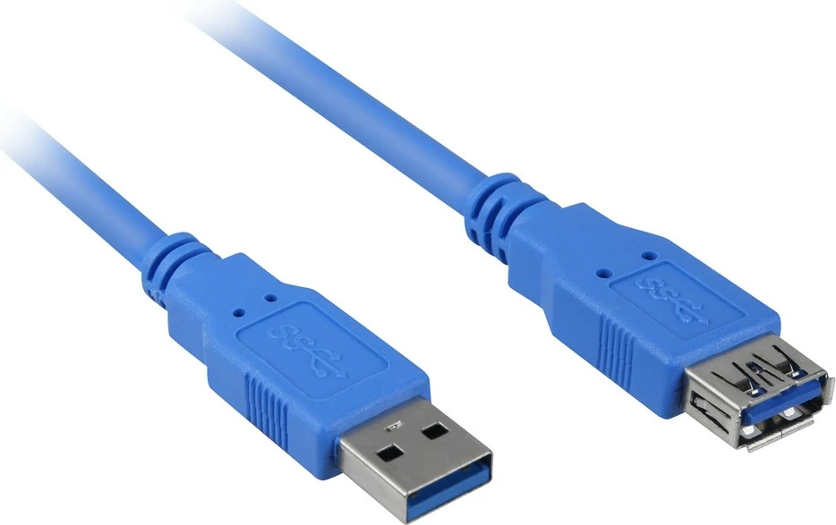 Kabllo USB 3.0 SHARKOON zgjatues 2m blu