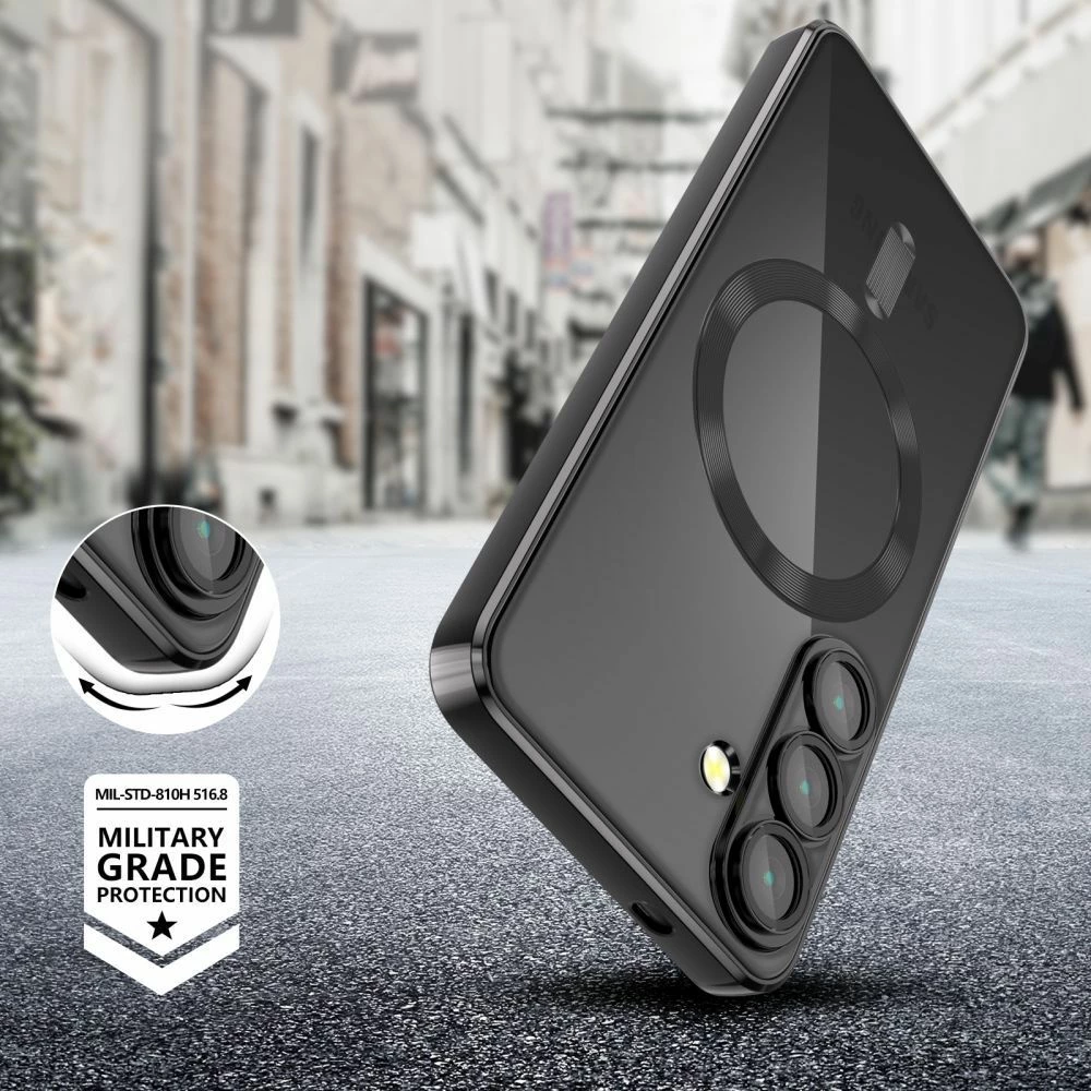 Mbështjellës Tech-Protect MagFlex për Samsung Galaxy A56 5G, MagSafe, i zi/transparente